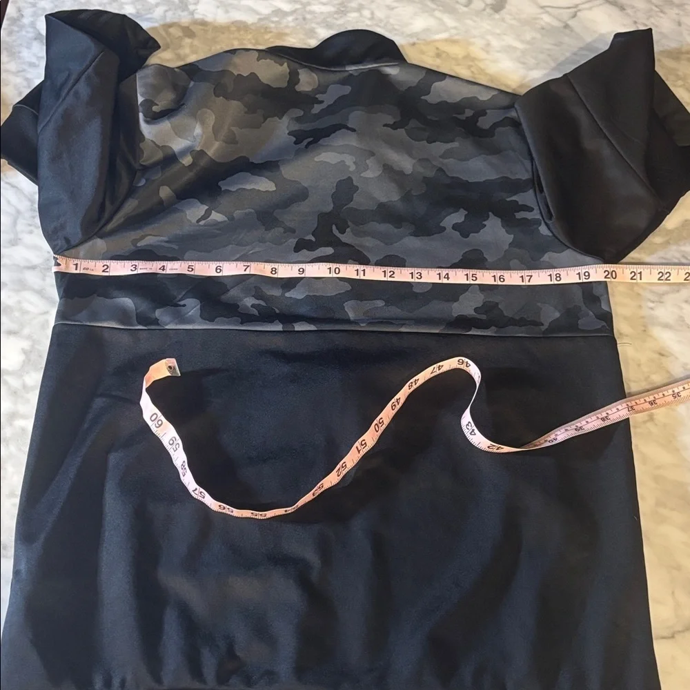 adidas Black and Gray Camouflage track Jacket